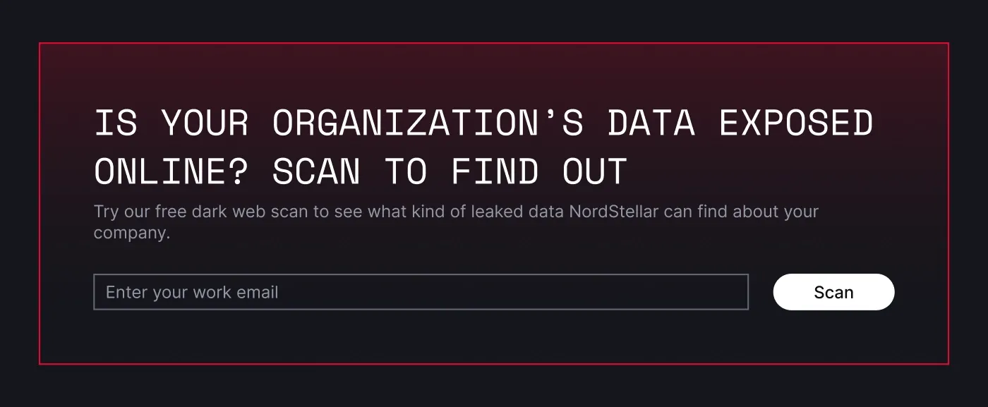 An image showing a dark web scanner tool