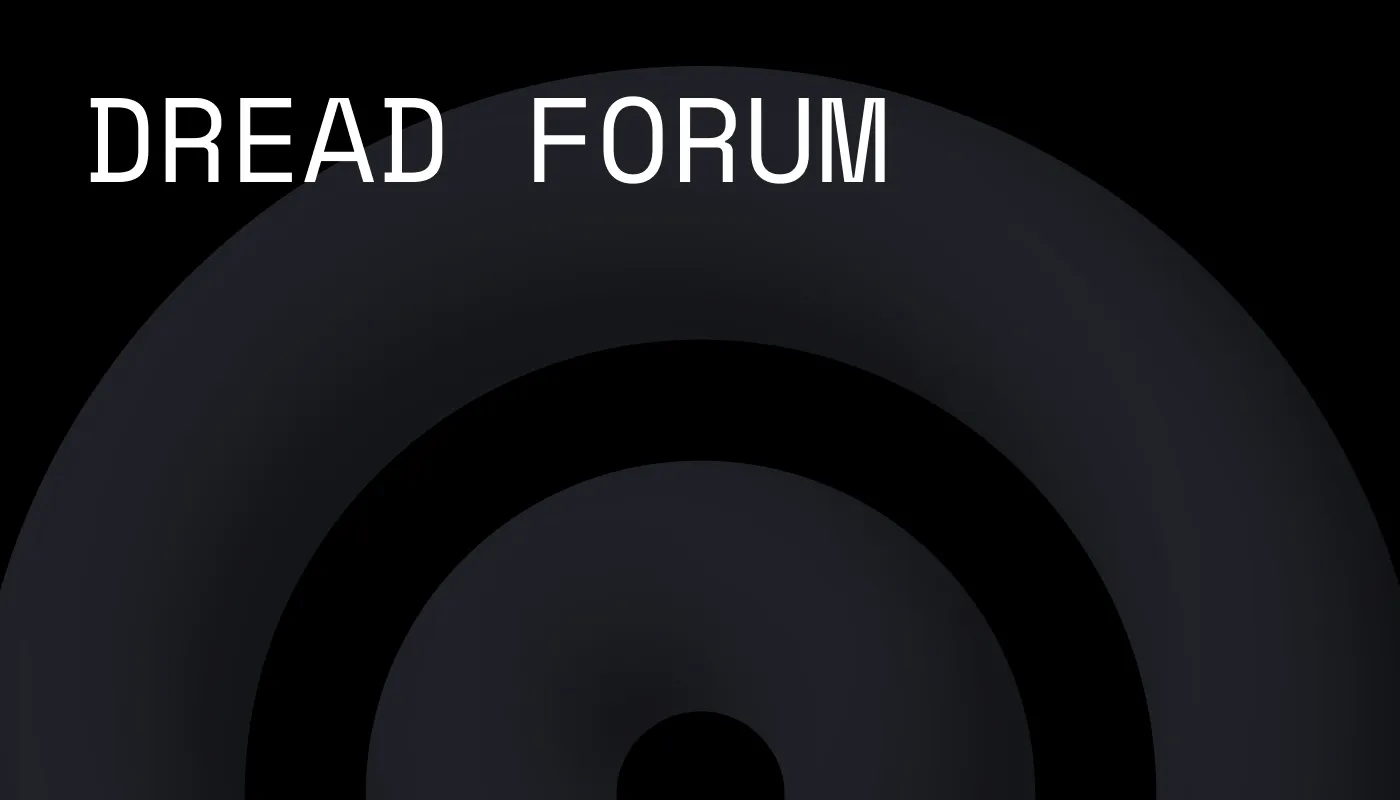A cover for a blog about Dread foru, the dark web's Reddit
