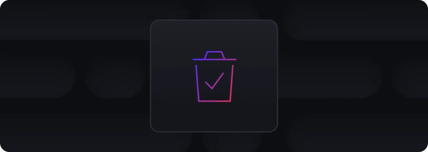 Icon representing automated takedown services.